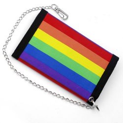 W-038 Rainbow print wallet