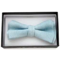 BOT-JN-7 Denim Bow tie light blue.