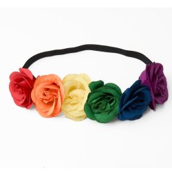 RBHB-24-02 Rainbow floral headband