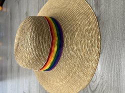 Rainbow Straw Hat