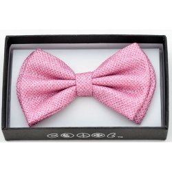 BOT-B25 Pink glitter bow tie