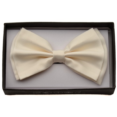 BOT-301 Cream bow tie - Click Image to Close