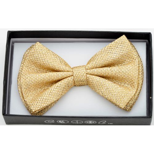 BOT-B22 Gold glitter bow tie - Click Image to Close