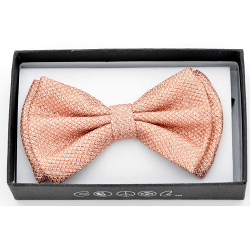 BOT-B30 Orange glitter bow tie - Click Image to Close