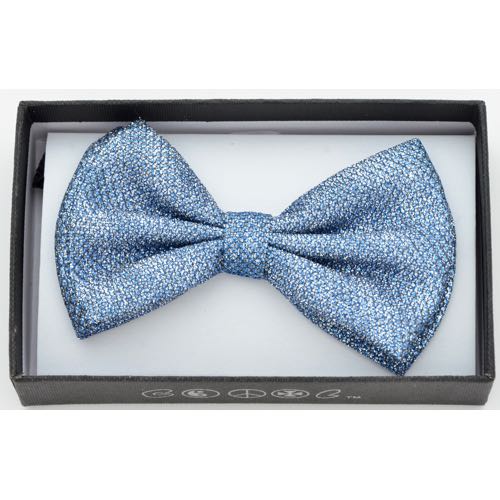 BOT-B31 Blue glitter bow tie - Click Image to Close