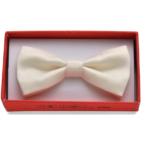 KBOT-301 Kid's Cream color bow tie - Click Image to Close