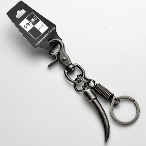 YOK-53 Keychain with horn and key ring - Click Image to Close