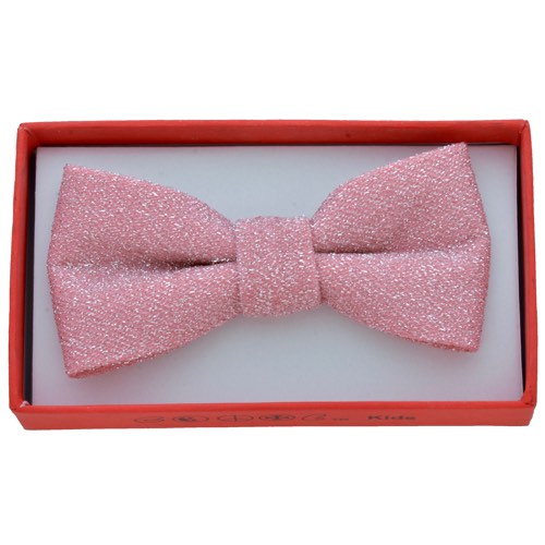 KBOT-30A Kids Pink Sparkle Bow tie - Click Image to Close