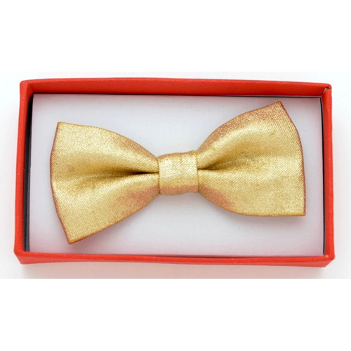 KBOT-560 Shiny gold Kids Bow tie - Click Image to Close