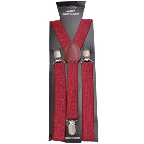 SP-B80L Burgundy glitter suspenders - Click Image to Close